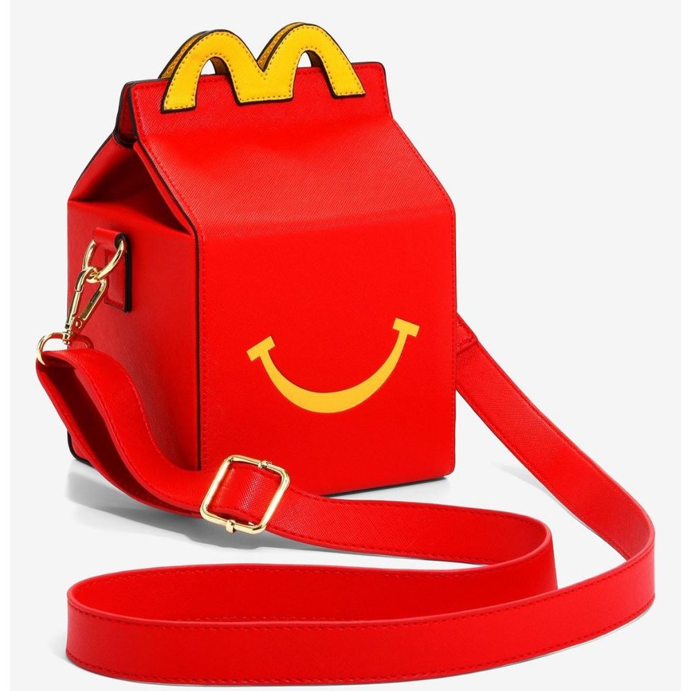 New With Tags McDonald's Happy Meal Box Figural Crossbody Bag Purse IN HAND
